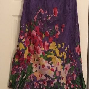 Crinkle Maxi Skirt with elastic waist